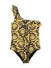 VERSACE BAROCCO ONE-SHOULDER SWIMSUIT