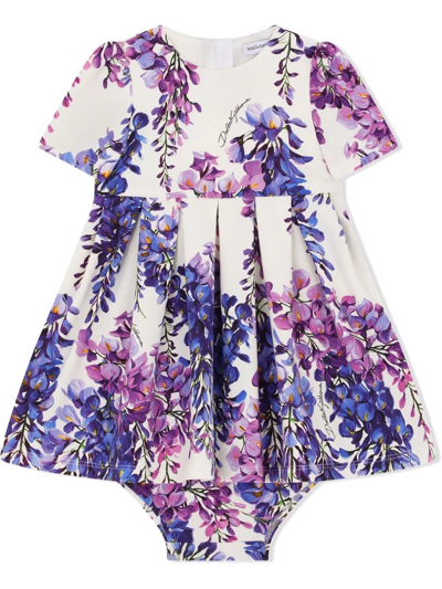 Dolce & Gabbana Babies' Kids Clothing Set For Girls In Purple