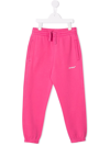 Off-white Logo-print Drawstring Tracksuit Bottoms In Pink