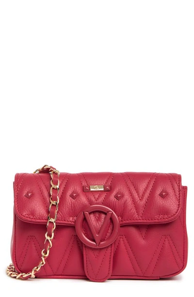 Valentino By Mario Valentino Poisson D Leather Crossbody Bag In Lipstick Red
