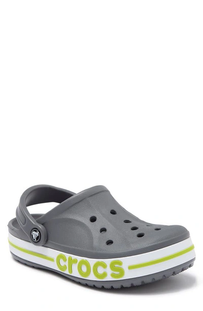 Crocs Bayaband Clog In Charcoal/ Volt Green