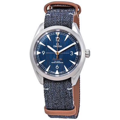 Omega Railmaster Automatic Blue Jeans Dial Mens Watch 220.12.40.20.03.001