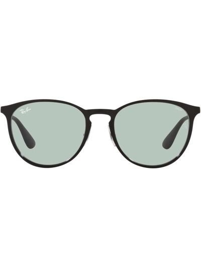 Ray Ban Round-frame Sunglasses In Blue