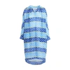 Marni Striped Polka Dot Dress In Mazarine Blue