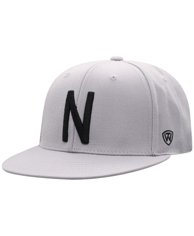 TOP OF THE WORLD MEN'S TOP OF THE WORLD GRAY NEBRASKA HUSKERS FITTED HAT
