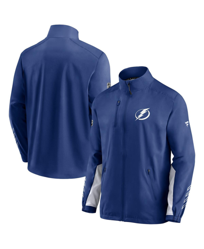 Fanatics Branded Blue Tampa Bay Lightning Authentic Pro Locker Room Rinkside Full-zip Jacket