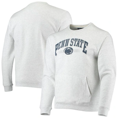 League Collegiate Wear Heathered Gray Penn State Nittany Lions Upperclassman Pocket Pullover Sweatsh