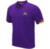 Colosseum Men's  Purple Ecu Pirates Logo Santry Polo Shirt In Purple