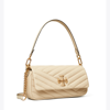 Tory Burch Small Kira Chevron Flap Shoulder Bag In New Cream
