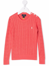 RALPH LAUREN POLO PONY CABLE-KNIT JUMPER