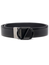 Z ZEGNA LOGO-BUCKLE ADJUSTABLE-REVERSIBLE BELT