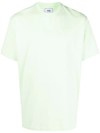 Y-3 Logo-print Cotton T-shirt In Green