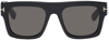 Tom Ford Fausto 53mm Rectangular Sunglasses In Grey