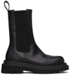 Bottega Veneta Black Shearling Lug Chelsea Boots
