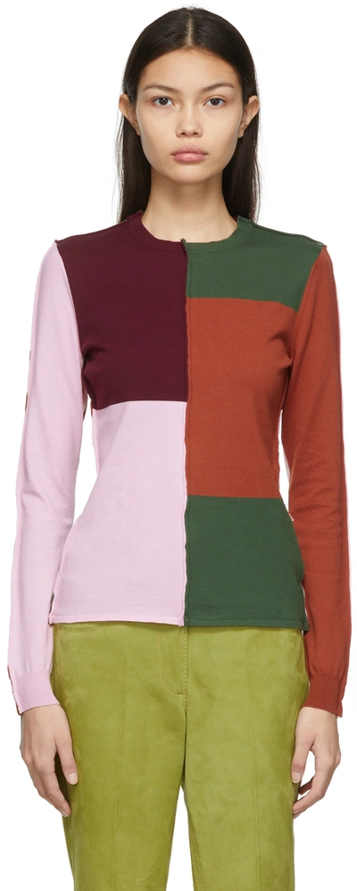 Marni Multicolor Colorblock Sweater In M1x99 Multicolor