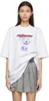 VETEMENTS WHITE EVERYONE CAN BE A UNICORN T-SHIRT