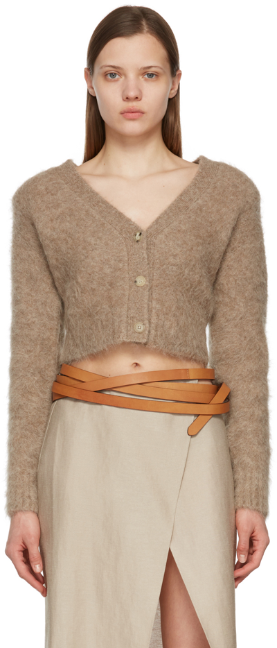 ISABEL MARANT TAN LONNY KNOT BELT