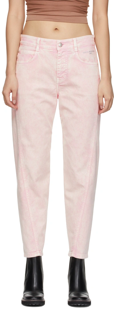 STELLA MCCARTNEY PINK TWISTED SEAM JEANS