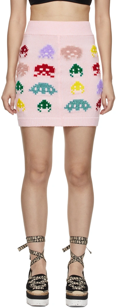 STELLA MCCARTNEY PINK GAMER KNIT SKIRT
