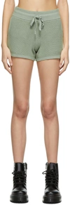 Rag & Bone Demi Organic Cotton Knit Shorts In Sage