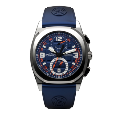 Armand Nicolet Jh9 Chronograph Automatic Blue Dial Mens Watch A668haa-bo-gg4710u In Black / Blue