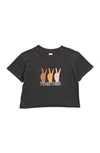 Melrose And Market Kids' Boxy T-shirt In Black Raven Together