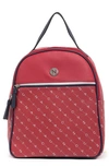 Nautica Draw The Line Pu Backpack In Red / White