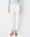Ann Taylor The Cotton Crop Pant In White
