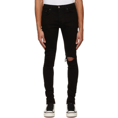 Amiri Black Broken Jeans