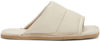 Dries Van Noten Off-white Leather Slip-on Sandals In 006 Ivory
