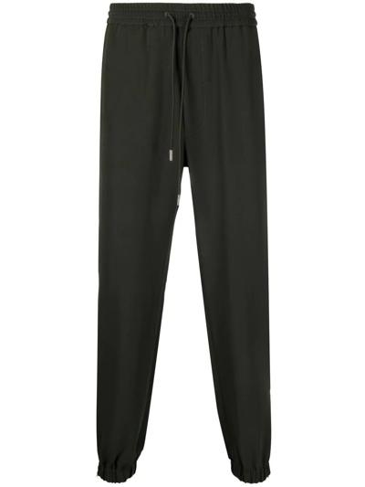 Alexander Mcqueen Drawstring Track Pants In Green