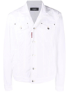 DSQUARED2 LOGO PATCH WHITE JACKET