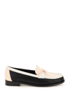 Ferragamo Multicoloured Leather Gancini Loafers In Nero (pink)
