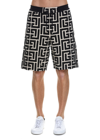 BALMAIN MAXI MONOGRAM CUT BERMUDA SHORT