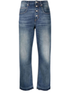 Isabel Marant Étoile Belden Cotton High-rise Jeans In Denim