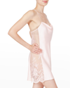 Rya Collection Darling Satin Chemise In Petal Pink