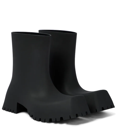 Balenciaga Trooper Rubber Boots In Black