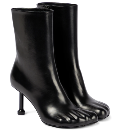 Balenciaga Fetish Leather Ankle Boots In Black