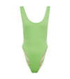 Norma Kamali Marissa One-piece Swimsuit In Gemini Green