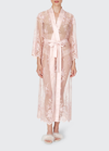 Rya Collection Darling Sheer Lace Robe In Petal Pink