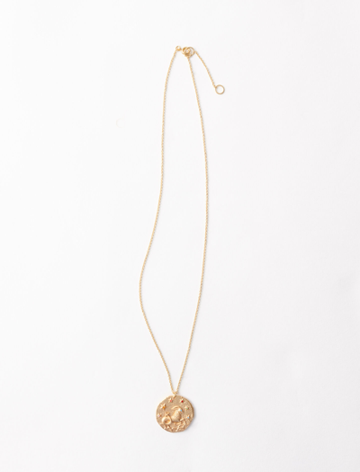 Maje Capricorn Zodiac Sign Necklace In Gold