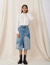 Maje Maja Silk Button-up Blouse In White