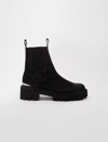 Maje Chelsea Boots With Platform Sole In Black