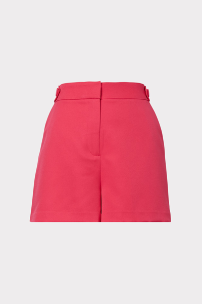 Milly Womens Pocket Button High-waist Shorts In Pink