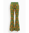 La Doublej Saturday Night Clover-print Trousers In Multi