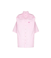 Natasha Zinko Boxer Oversized Cotton Shirt In Pink