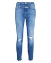 CLOSED DISTRESSED SKINNY PUSHER JEANS