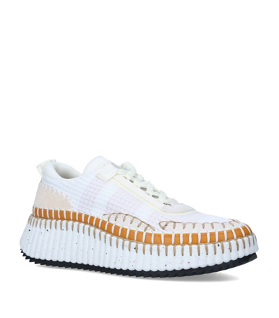 Chloé Nama Runner Sneakers In White