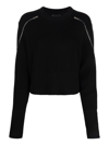 GIVENCHY ROUNDNECK SWEATER WITH ZIP DETAIL