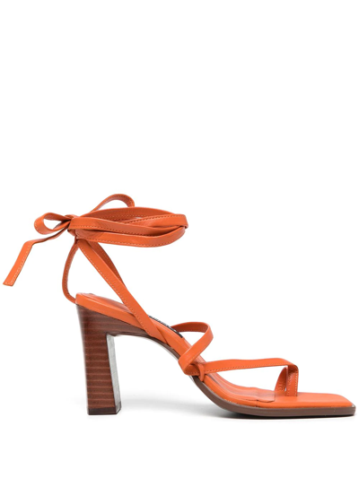 Senso Pica Leather Sandals In Orange